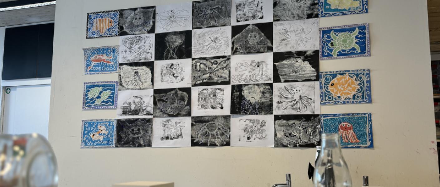 Photos des gravures réalisées dans le cadre des ateliers pour enfants au Musée L