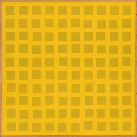 Vera Molnàr, 100 carrés jaunes