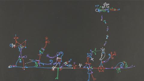 Pierre Caille (1911-1996), Composition (détail), 1972. Sérigraphie. No inv. 2020.42  