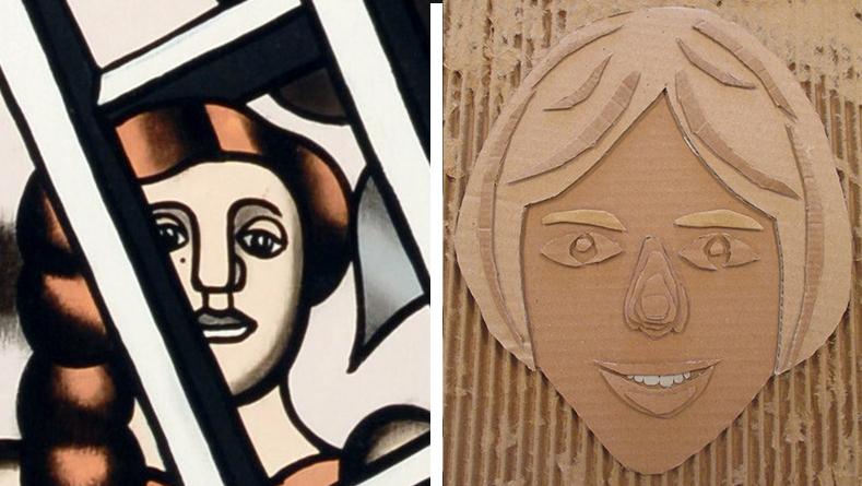 atelier creatif autoportrait relief