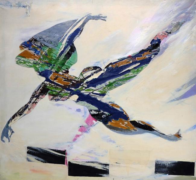 Œuvre la nageuse euphorique de Mig Quinet