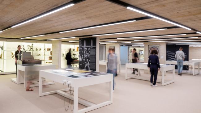 Vue de l'exposition permanente consacrée à la recherche