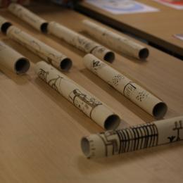 Exposition 2021 des ateliers créatifs pour enfants Enfanf'art : Histoires sur les bambous Kanak